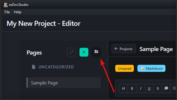 ezDocStudio Creating Categories